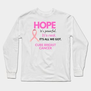 cure breast cancer design Long Sleeve T-Shirt